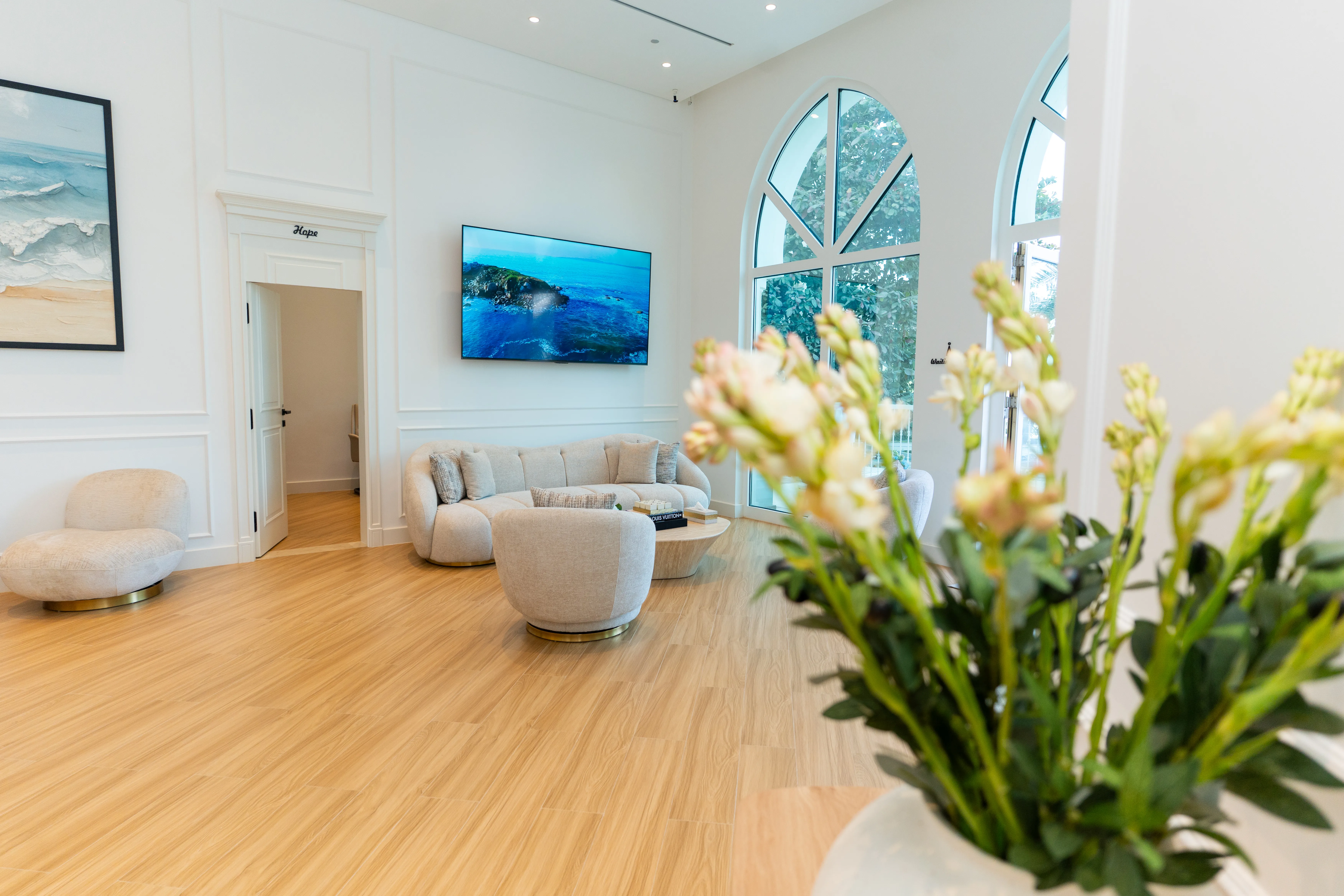 CAYA World Clinic reception area, Palm Jumeirah Dubai